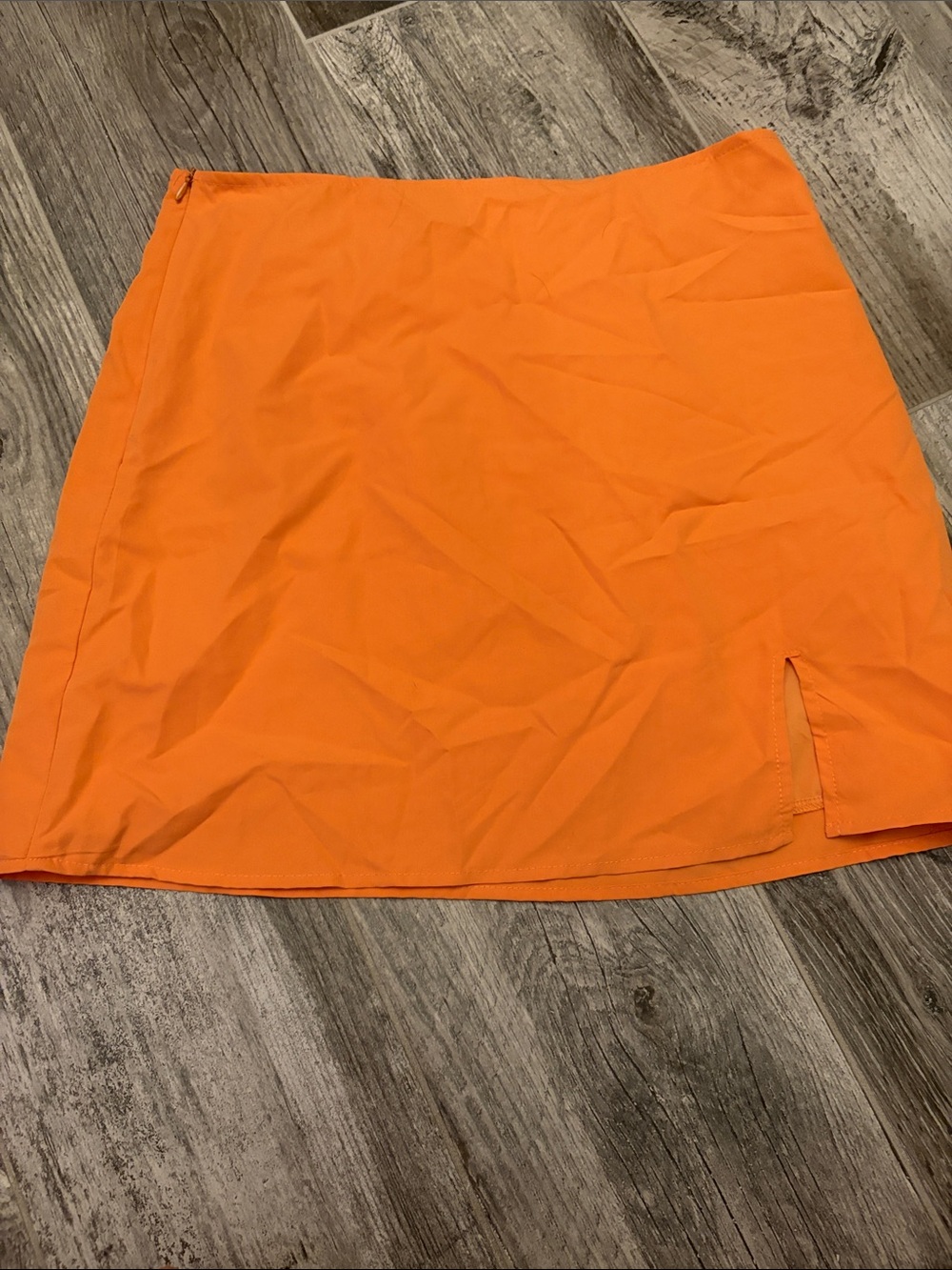 Bright Orange Mini Skirt